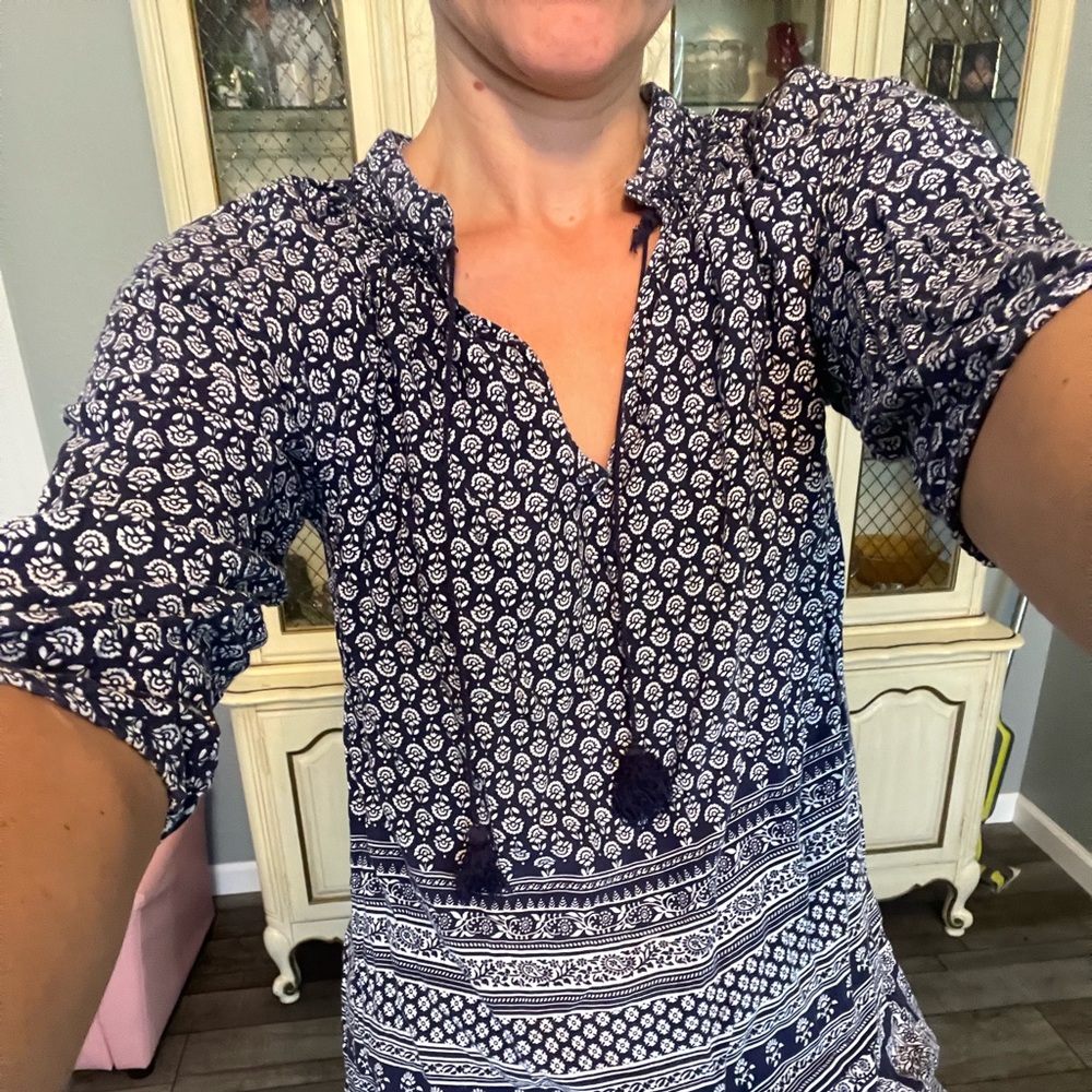 Roxy 3/4 length sleeve mini dress or coverup